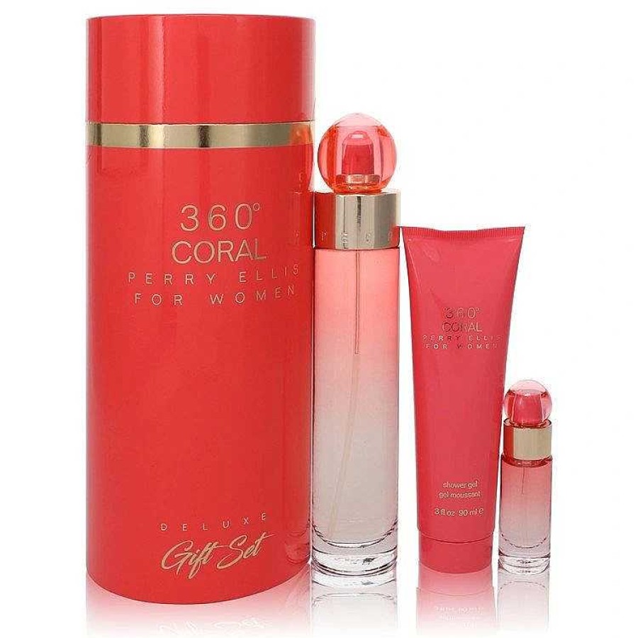 Damesparfum | Perry Ellis Perry Ellis 360 Coral - Geschenkset